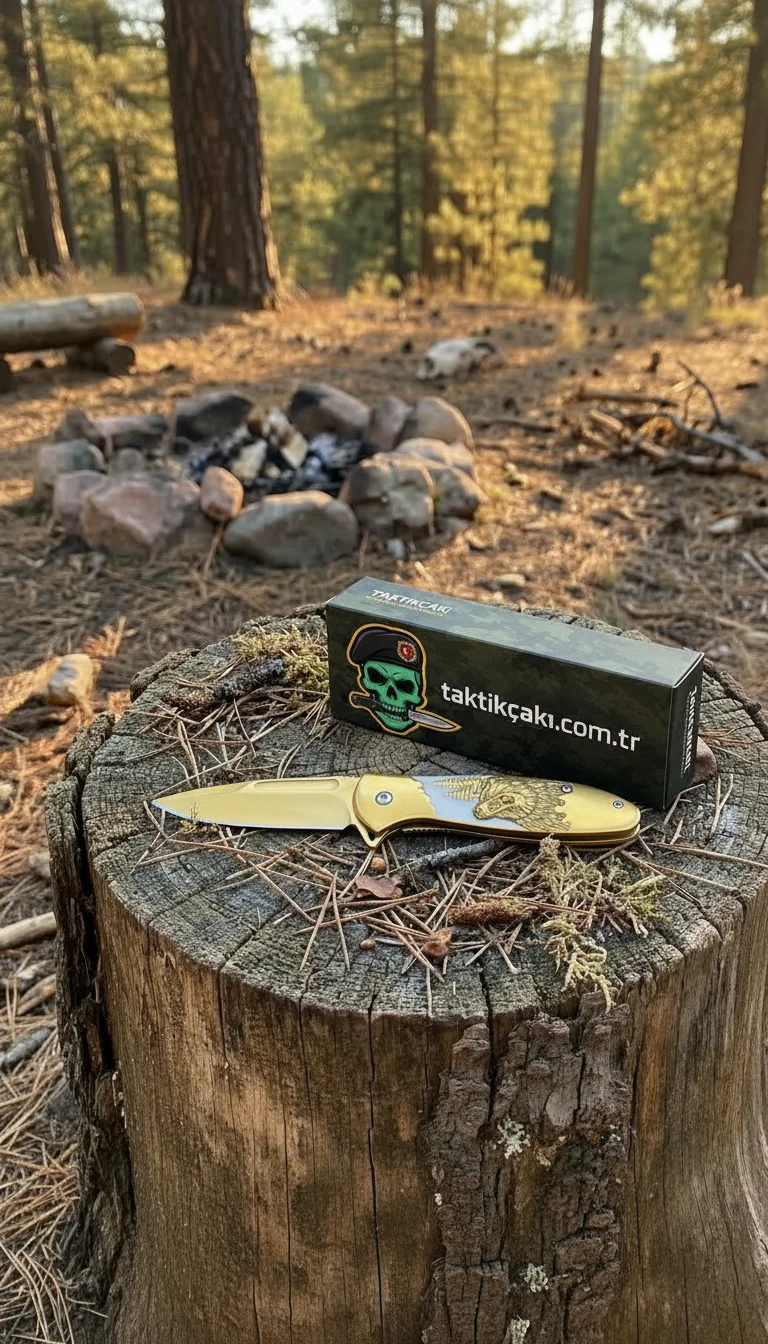 Ayı Çakı Gold - 19,5 CM Profesyonel Çakı