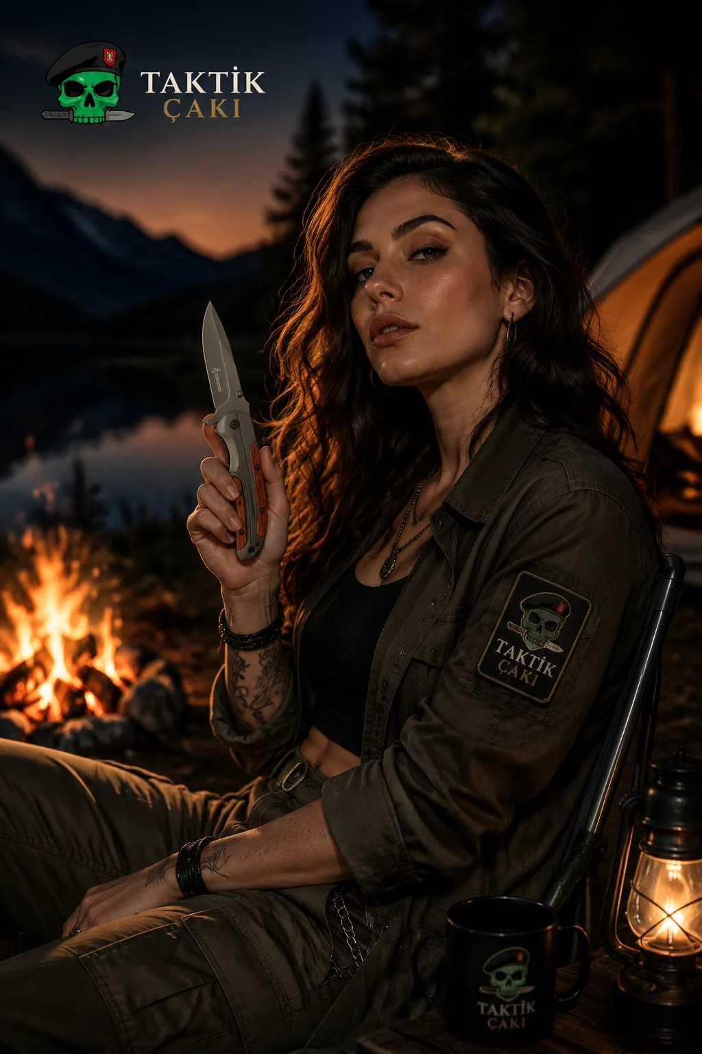 Browng Titanium Hunter Knife – 20.5 CM Professional Camp & Outdoor Blade