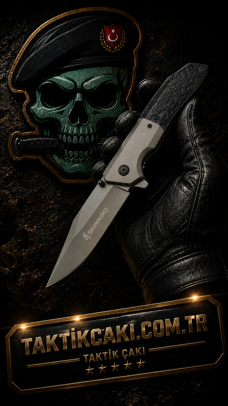Browning G10 Çakı - Profesyonel Çiftçi ve Kamp Çakı