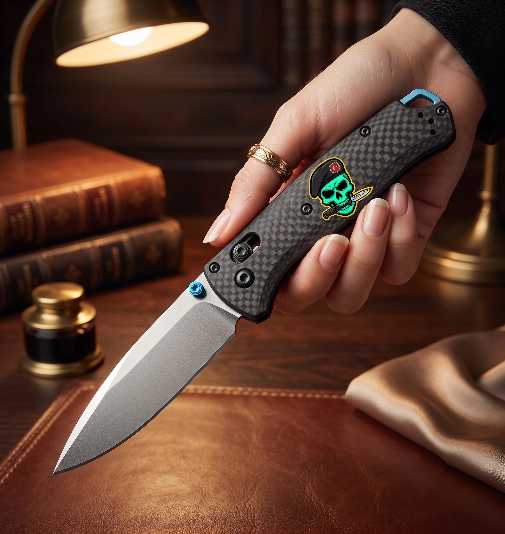 Bugout Carbon Fiber D2 Profesyonel Çakı - Görsel 2