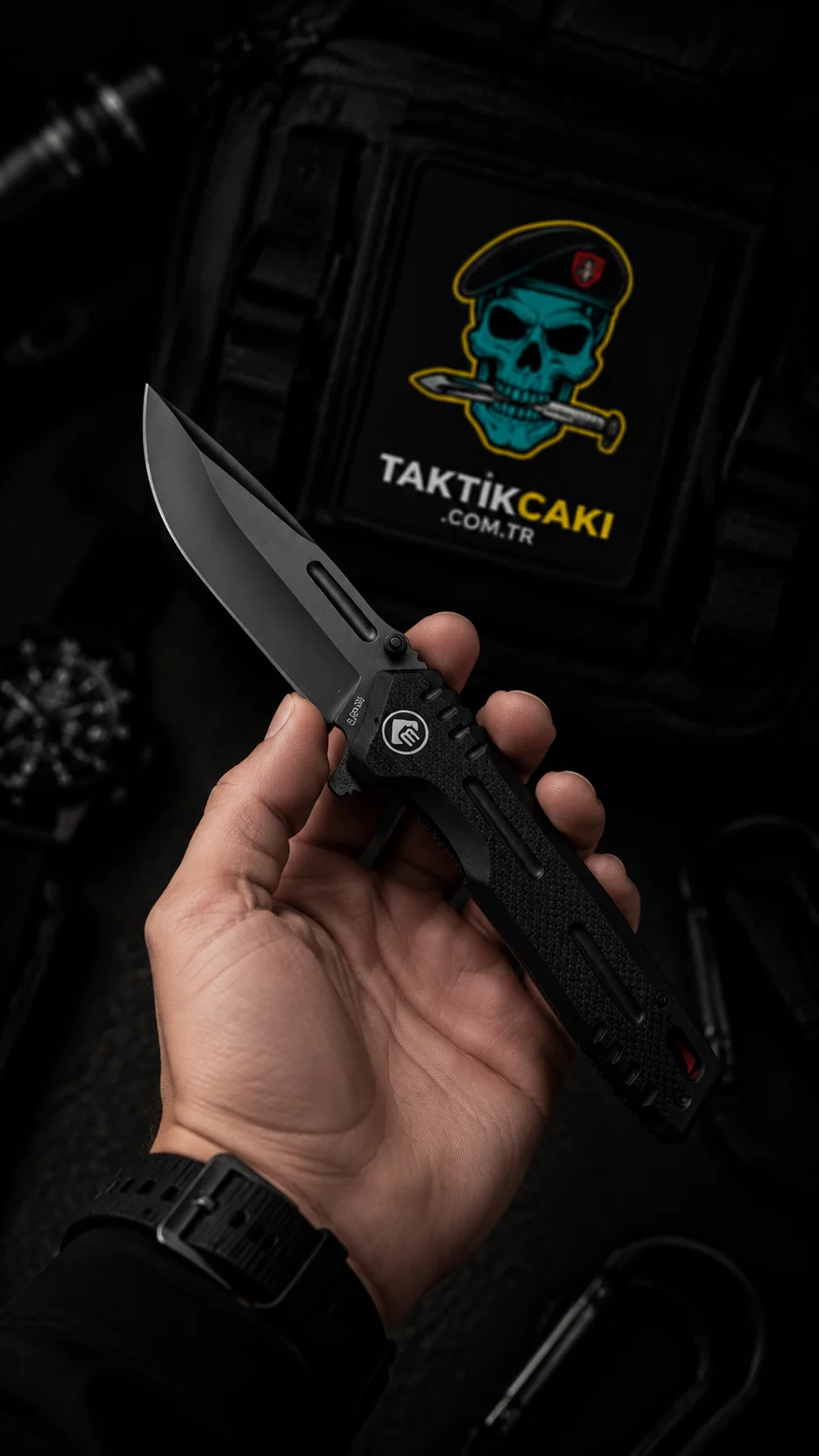 Chongming Profesyonel Çakı Siyah - 22 CM
