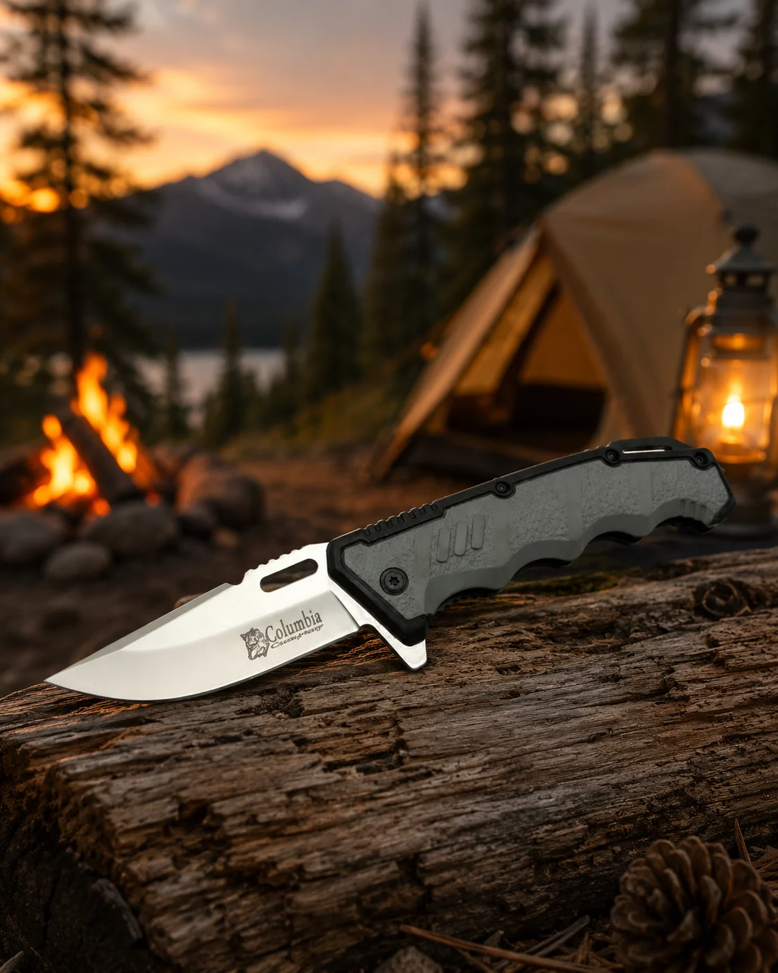 Columbia 22 CM Camp Multi‑Tool Knife – Durable Steel & Ergonomic Design - Görsel 2