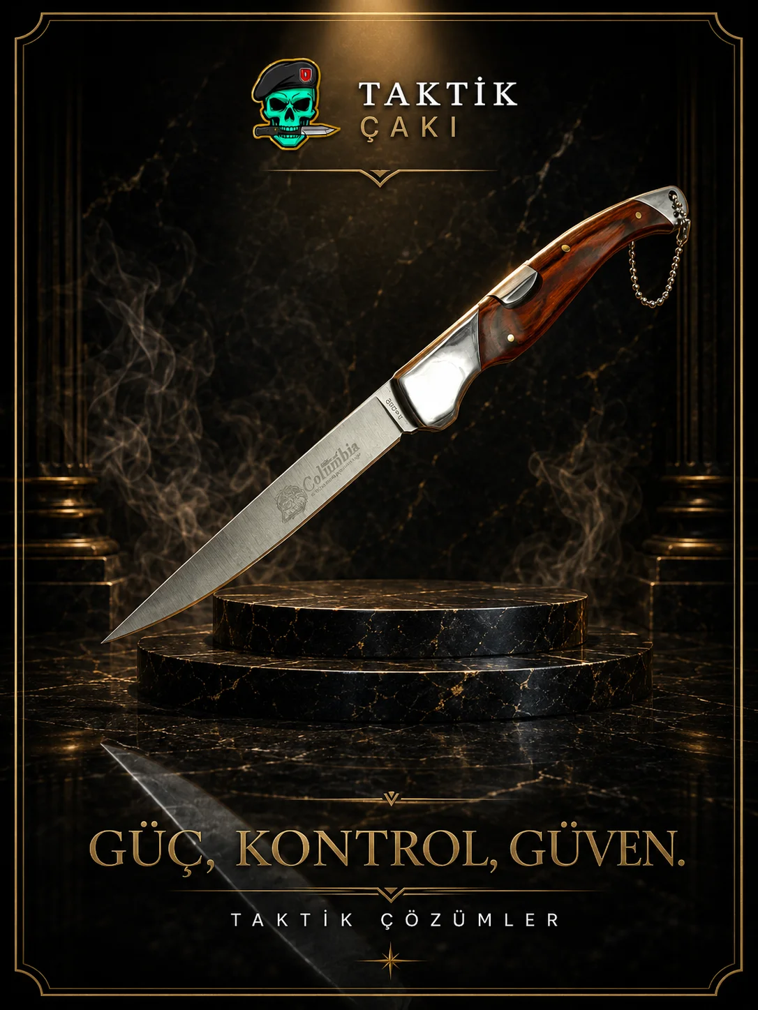 Columbia Hunting Pocketknife 23 CM – Professional Knife Collection - Görsel 2