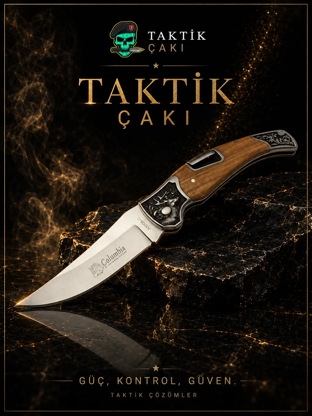 Columbia Deer Knife – 22.5 CM Multi‑Function Folding Knife - Görsel 2