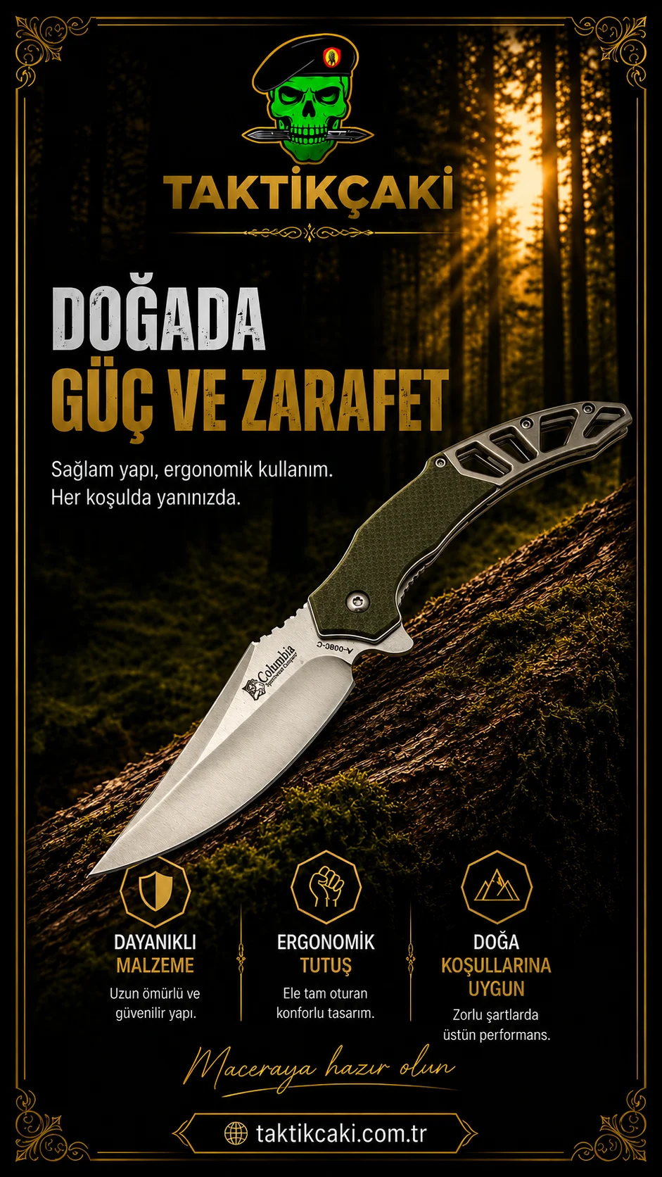 Columbia Hayalet Çakı Hk 21 CM
