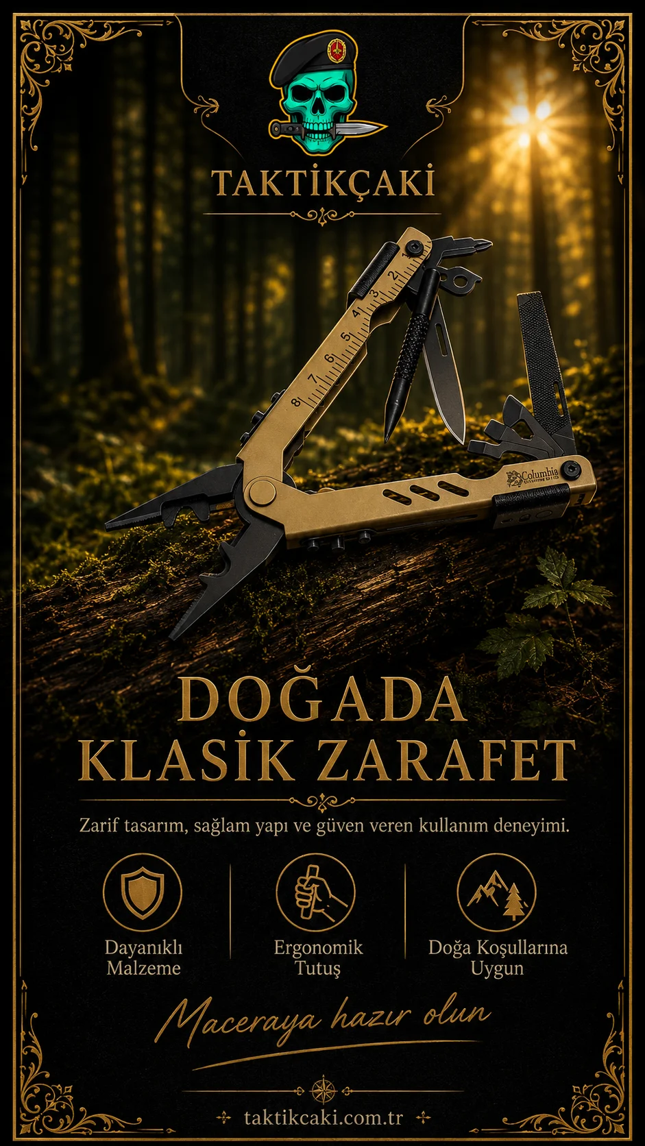 Columbia İmha Pense Haki – Dayanıklı Çakı Aksesuarı (Profesyonel)