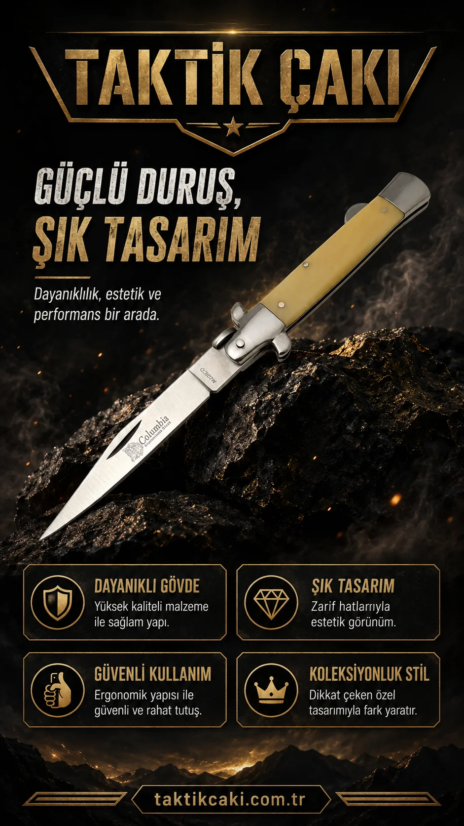 Columbia Italian Bone Knife K - Görsel 1