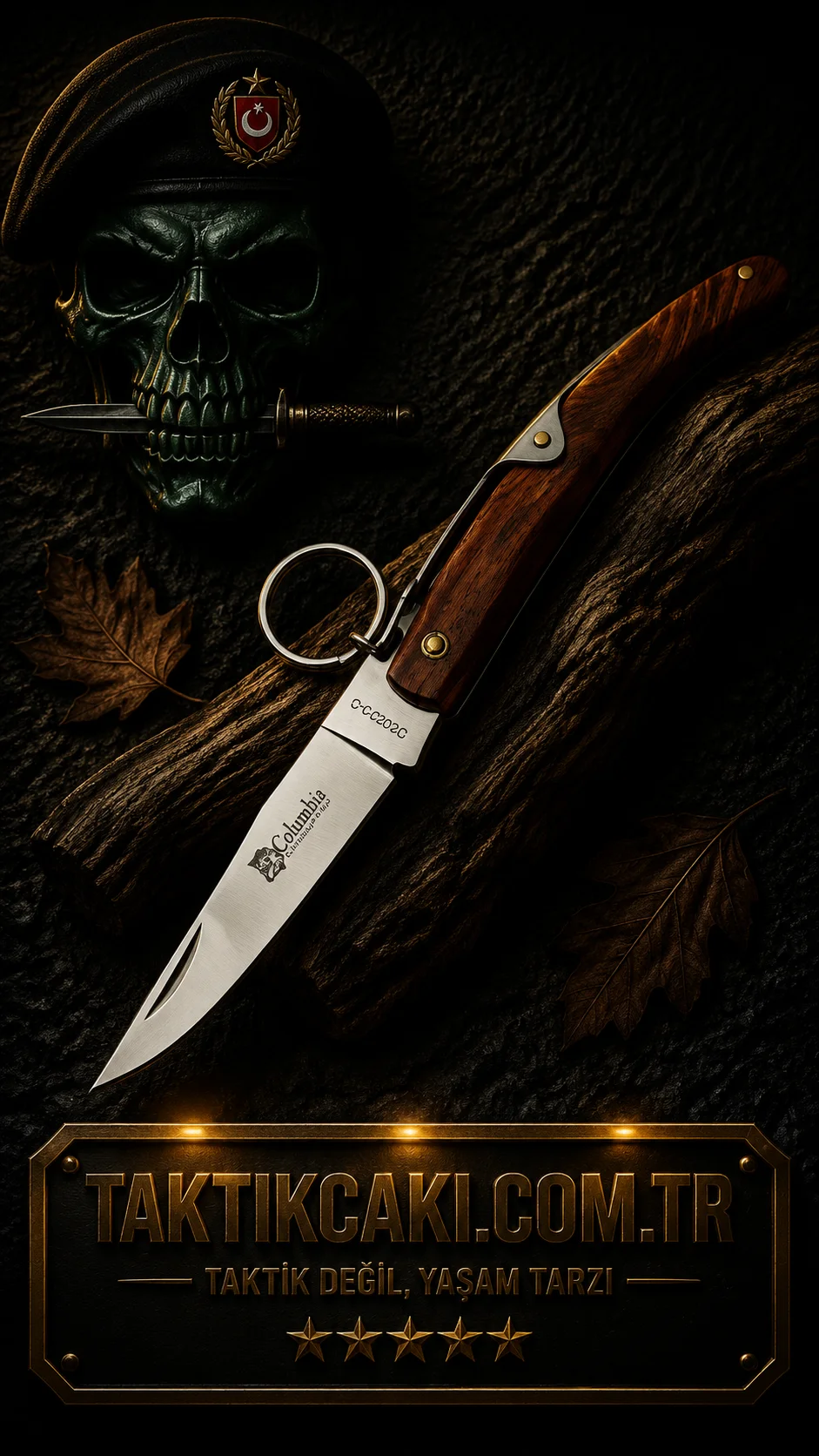 Columbia Okapı Çakı - 16.5 CM Çok Fonksiyonlu Çakı