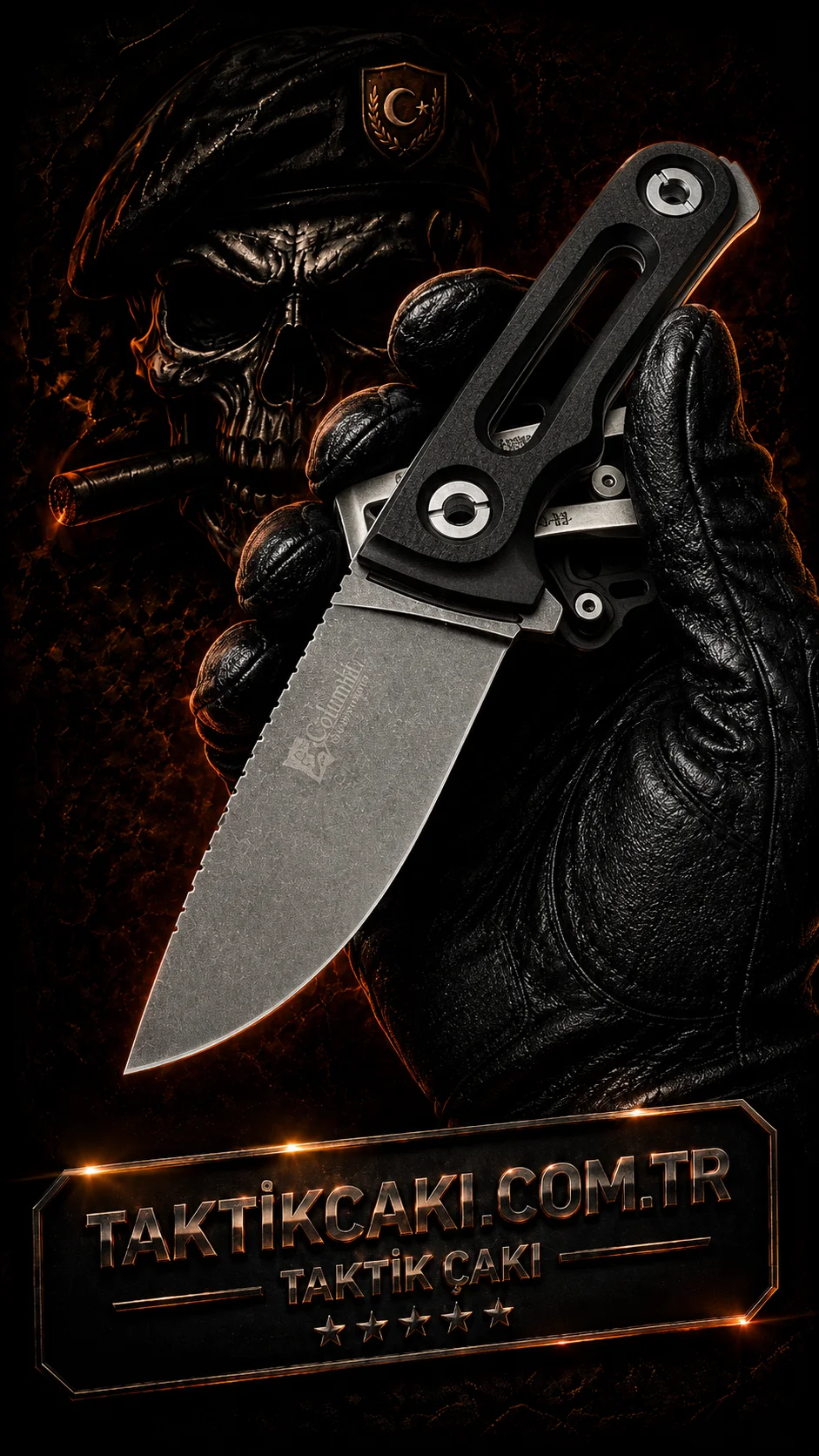 Columbia Tactical 21 CM Av Bıçağı – Keskin Çizgi, Dayanıklı Tasarım
