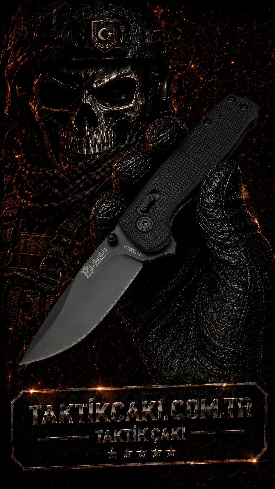Columbia Treminus Çakı Bk. - 18,5 cm Profesyonel Çakı