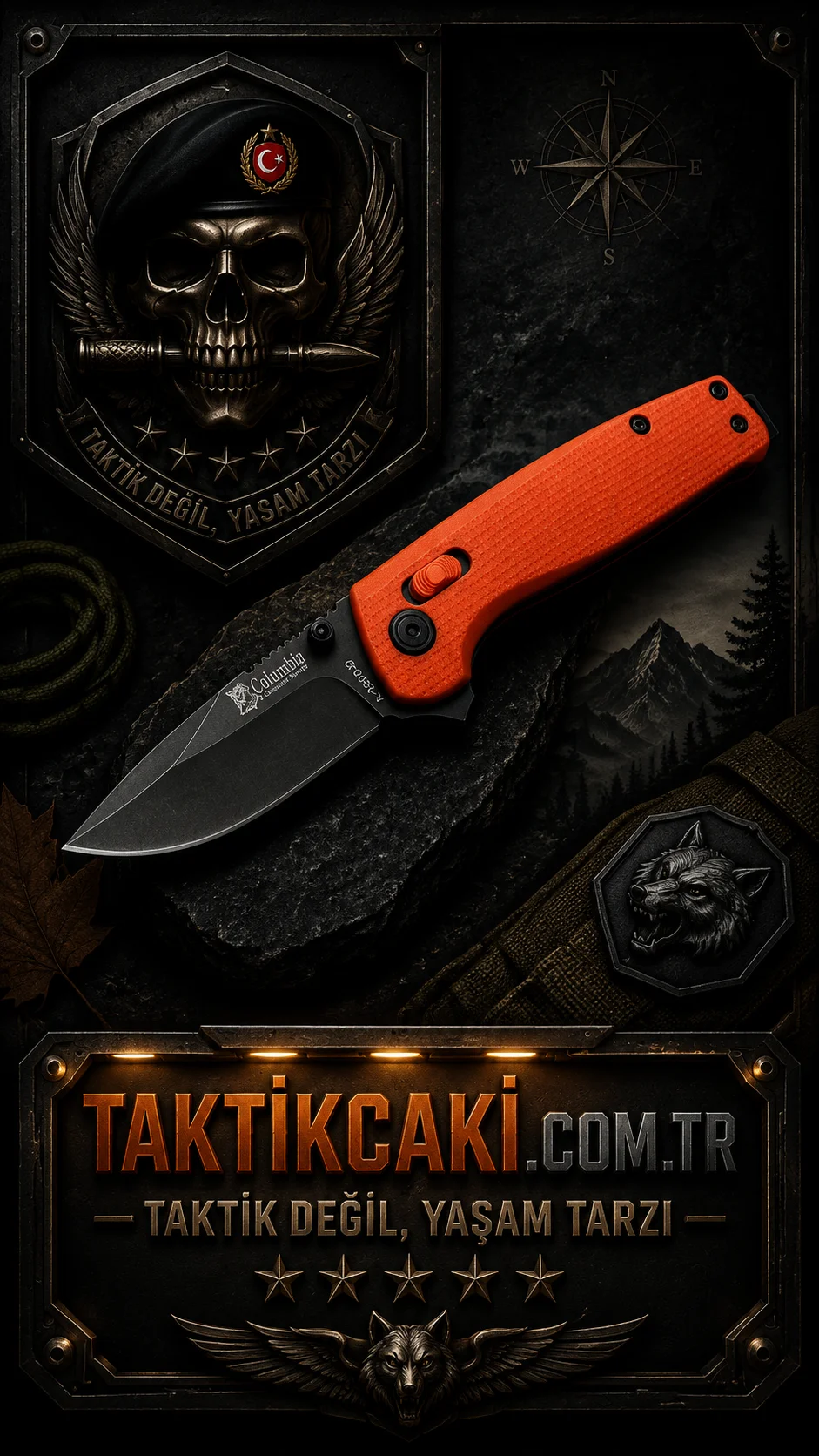 Columbia Treminus Çakı Ornc. 18,5 CM - Profesyonel Çakı