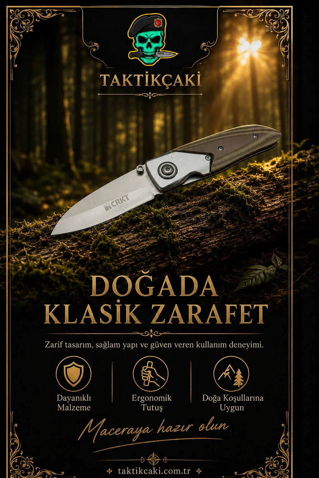 CRKT 0145 KNIFE – Lightweight & Powerful Agile Hunting Knife - Görsel 2