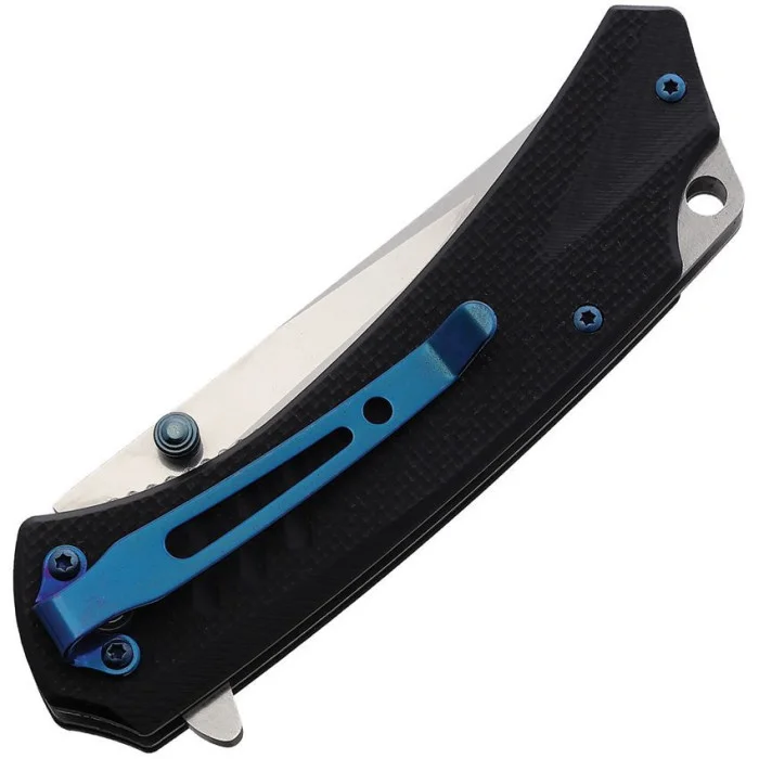 D2 Blue Çakı | Summit Gear Linerlock Taktiksel Siyah Mavi Çakı