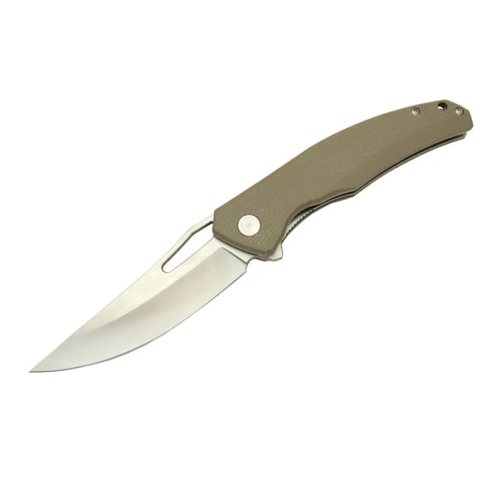 D2 Grey Wolf Bej Haki Profesyonel EDC Katlanabilir Çakı