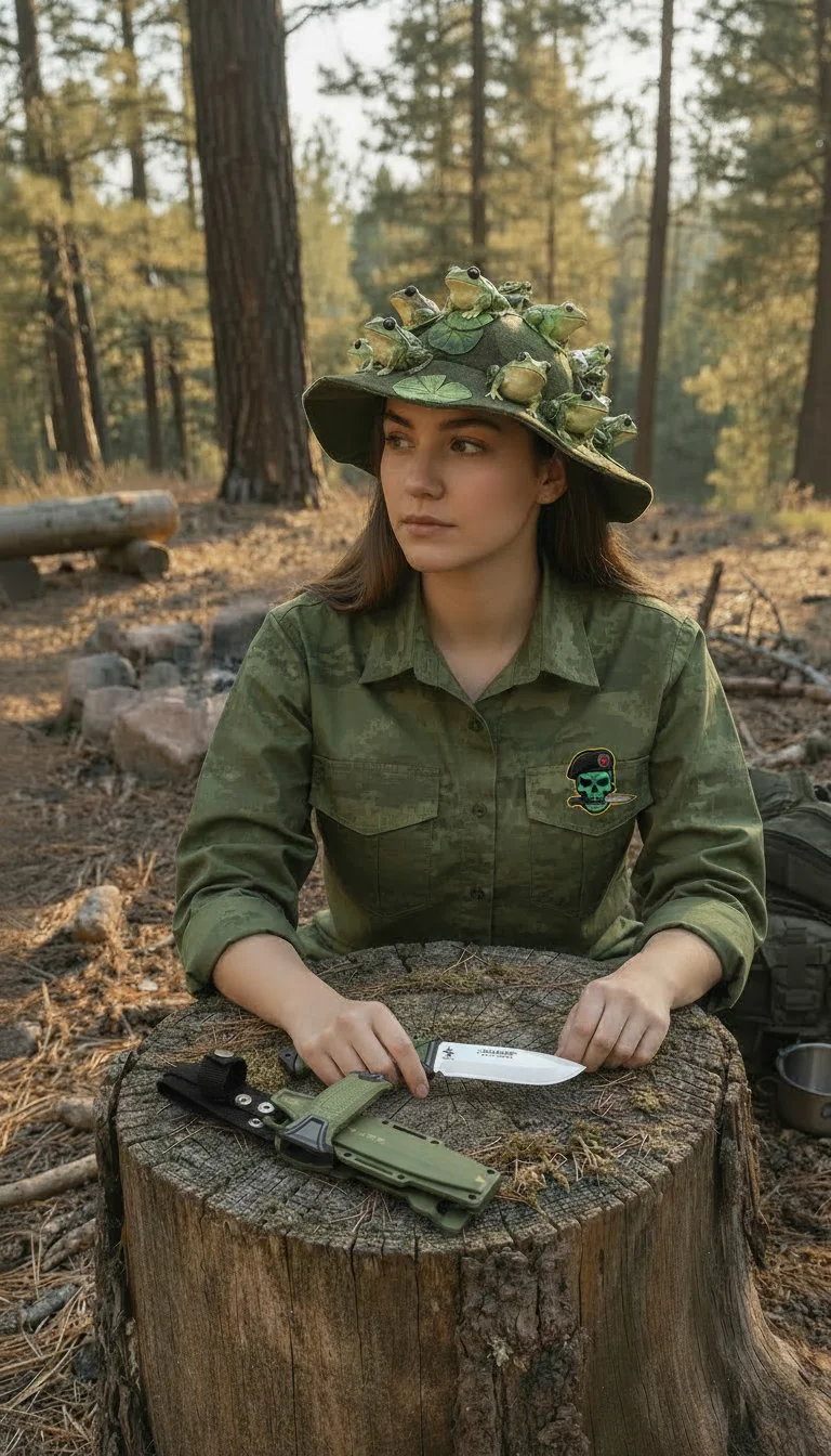 Halmak Salur N690 Tactical Bıçak Haki 5mm Çelik - 25,5 CM Keskin Çizgi