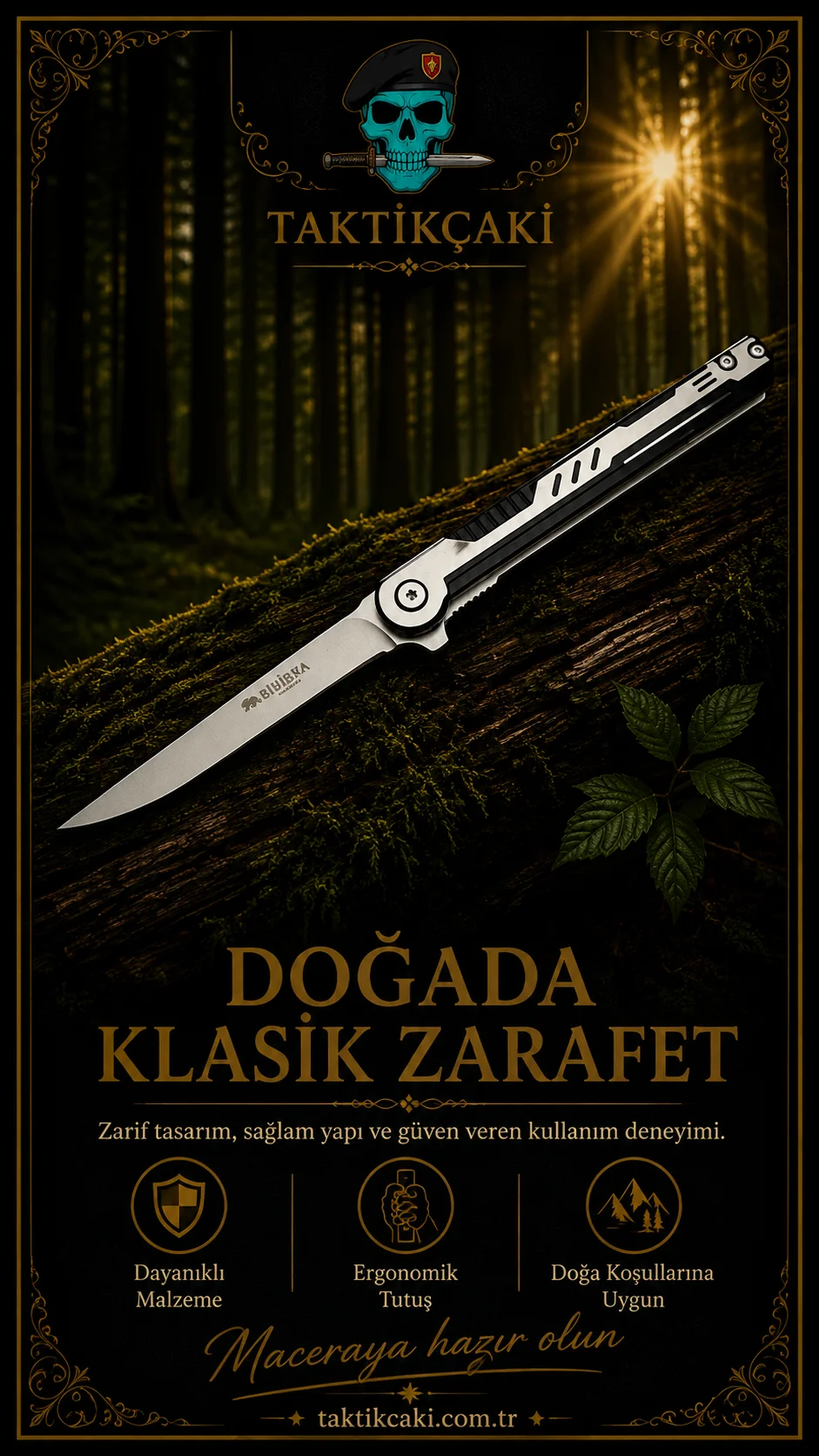 Haps Bugs M390 Metal Çakı - Profesyonel Çakı - Görsel 3