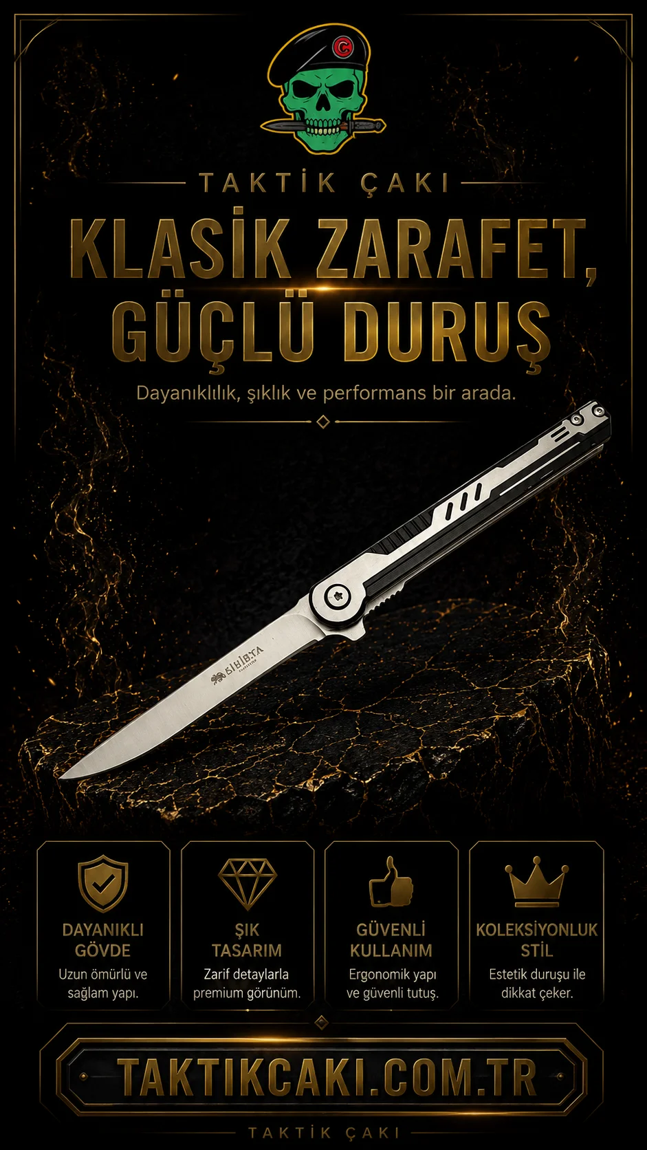 Haps Bugs M390 Metal Çakı - Profesyonel Çakı - Görsel 2