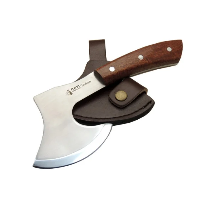 Dayı K 25 cm Kamp Baltası – 4034 Paslanmaz Çelik, 4 mm Kalınlık, 56 HRC Sertlik