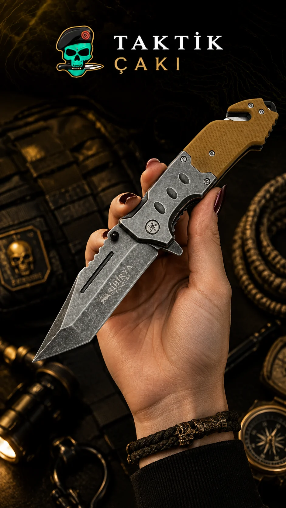 Sbry Kurtarma Çakısı 21 CM - Profesyonel Su Kurtarma Araçı
