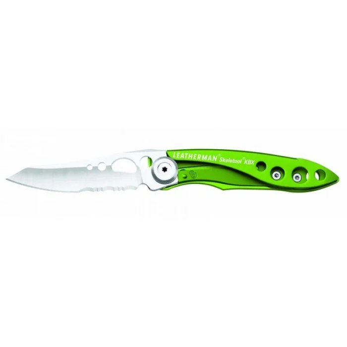 Leatherman Skeletool KBX Sublime Green Kombo Çakı – 15 cm 420HC Çelik, Şişe Açacağı