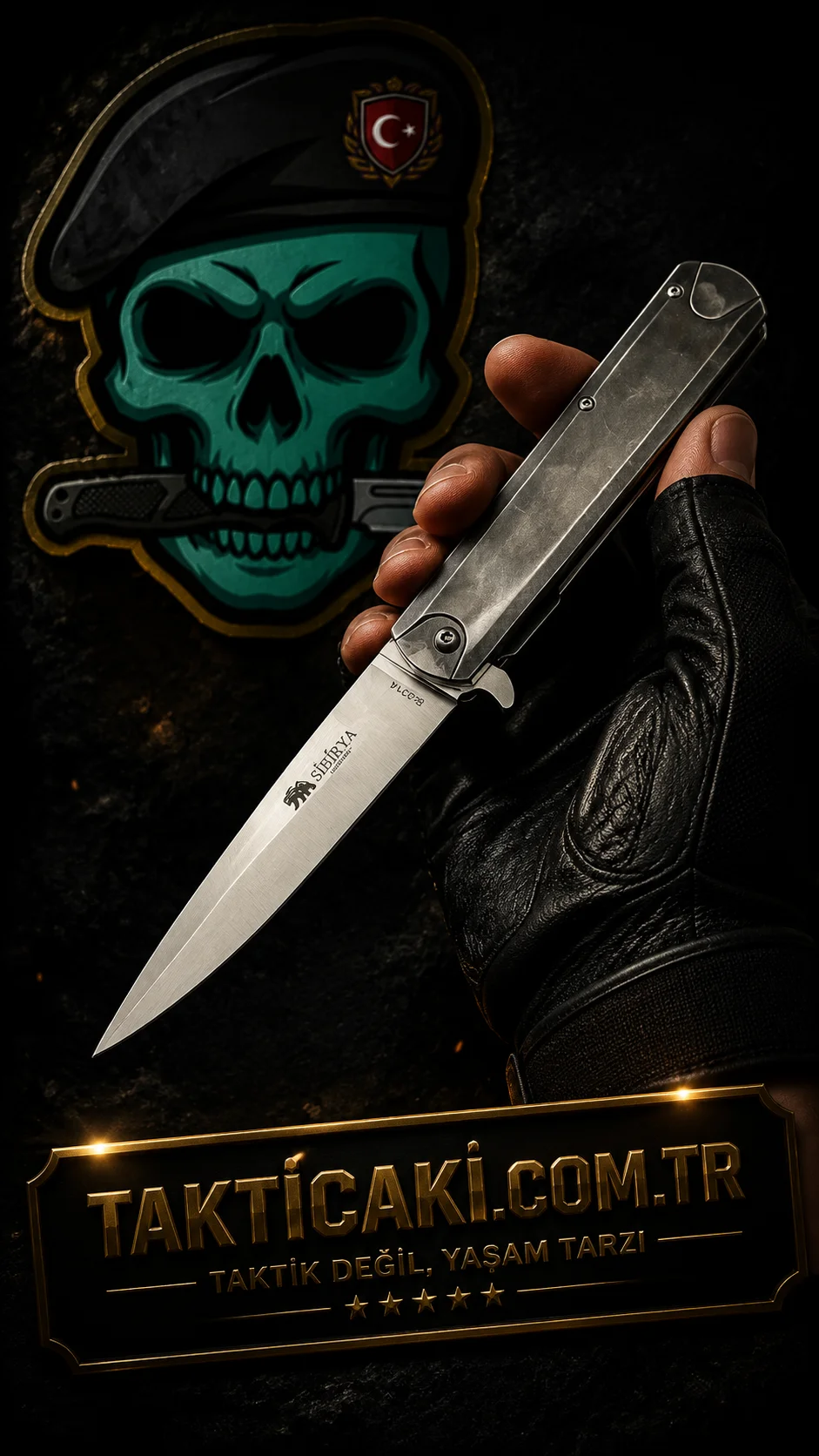 Metal Çelik Çakı 22,5 CM - Dayanıklı ve Çok Yönlü Çakı