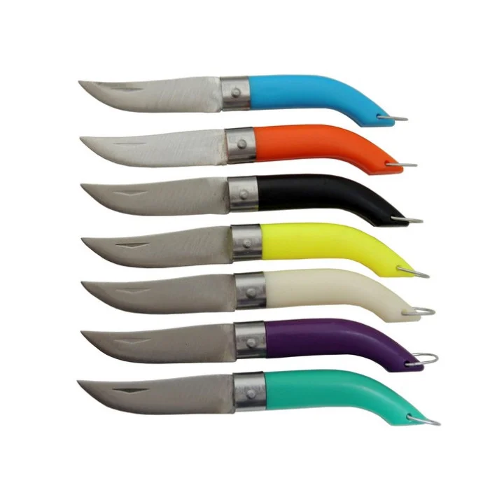 Mini Çakı Eğri Renkli Çelik Çakı - 12 CM