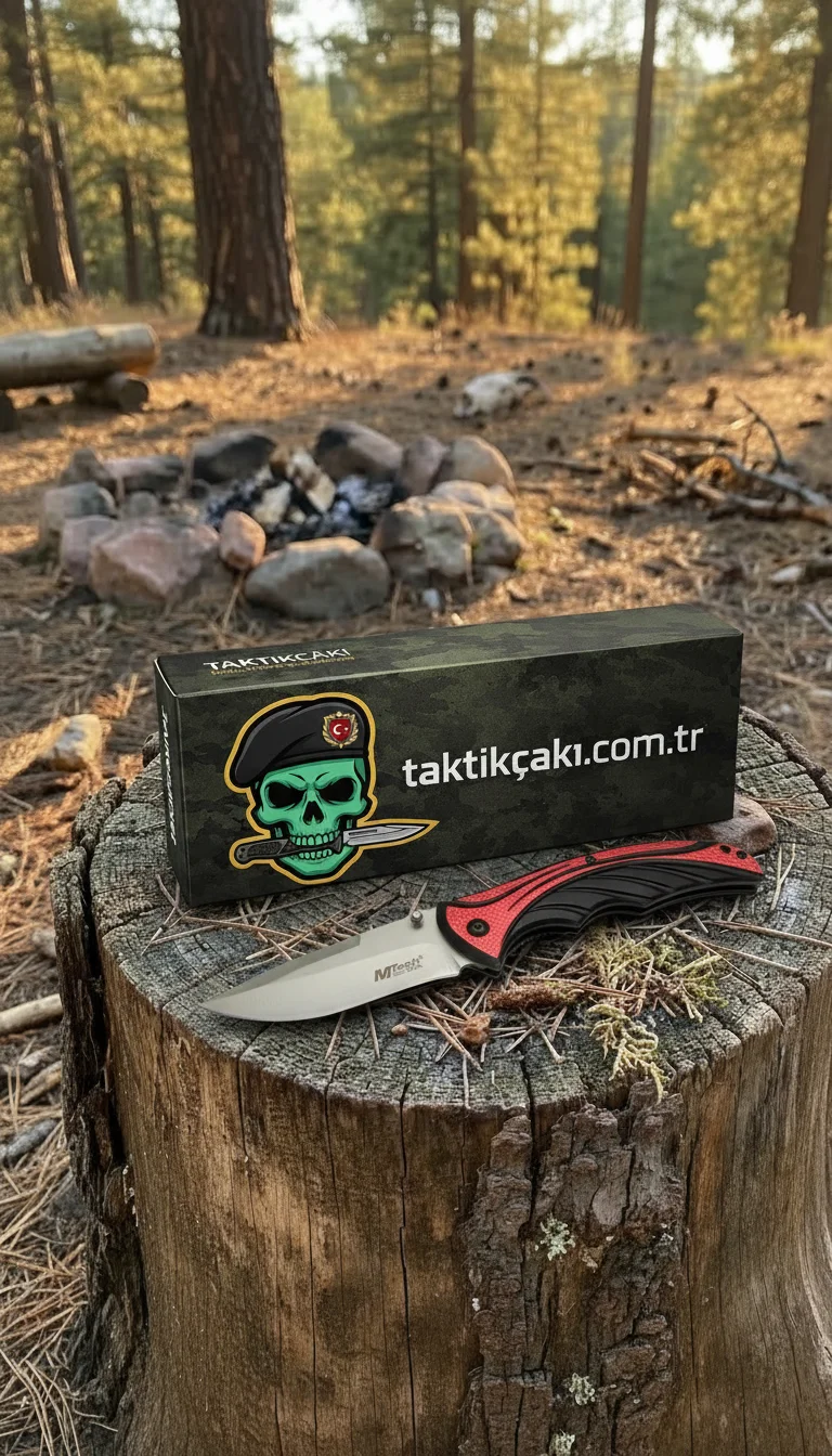 Mtech 20 CM Kırmızı Çakı – Keskin, Dayanıklı ve Şık