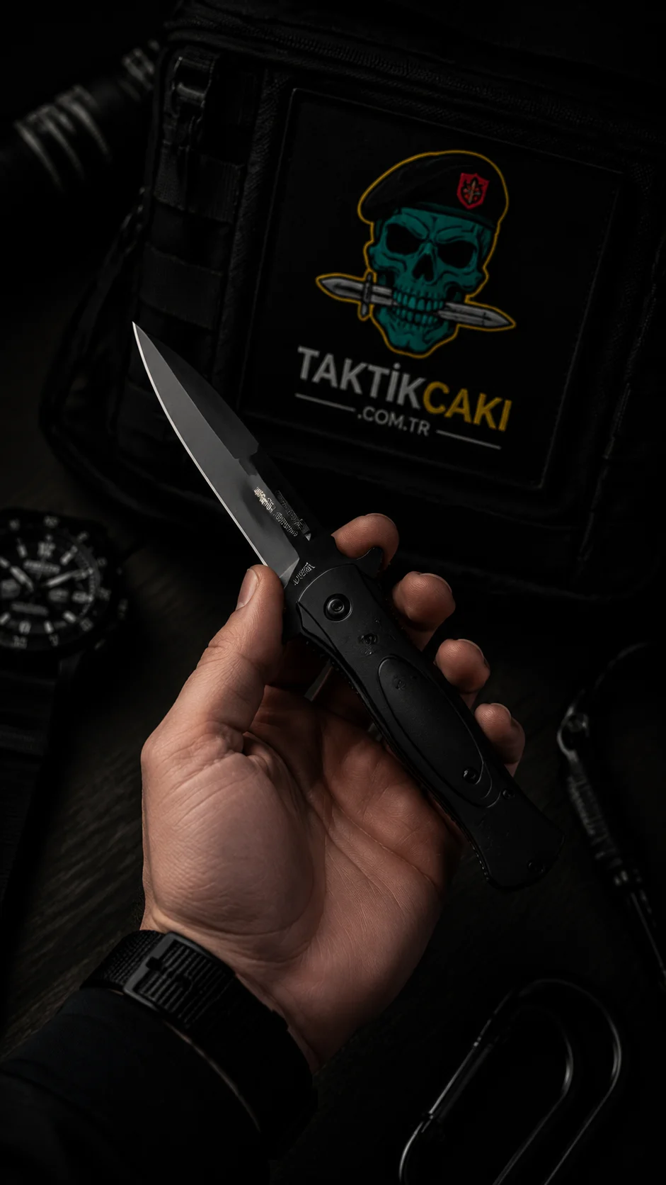 Sibirya Sog Çakı Siyah 20,5 CM - Profesyonel Çiftli Çakı