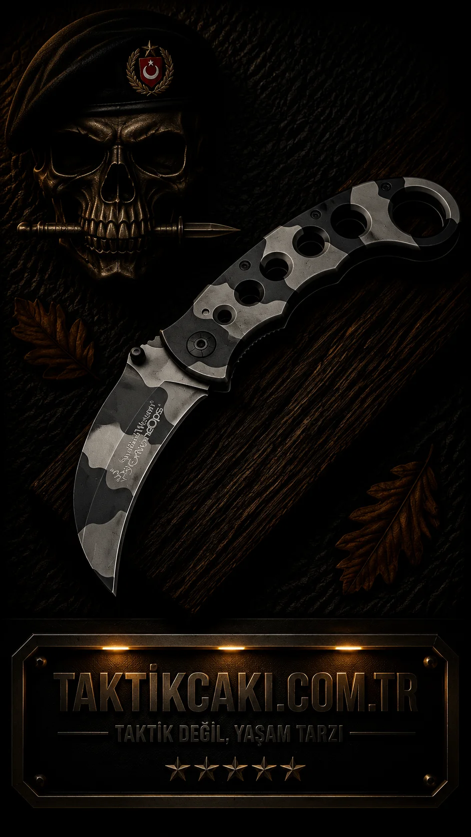 Smith&Wesson Karambit KM 19 CM Profesyonel Çakı