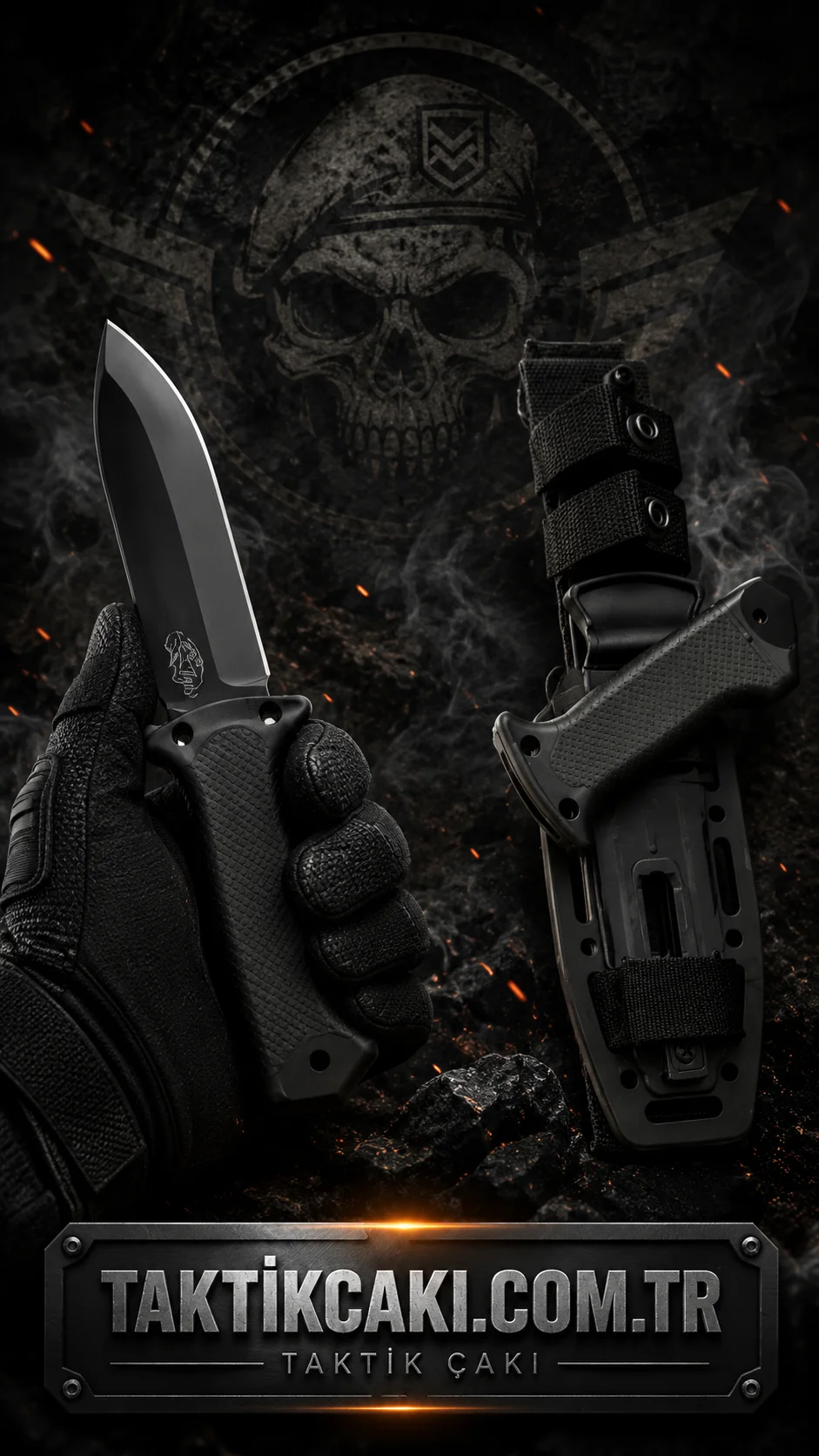 Tiger Tactical Av Bıçağı - 27 CM Profesyonel Kesici